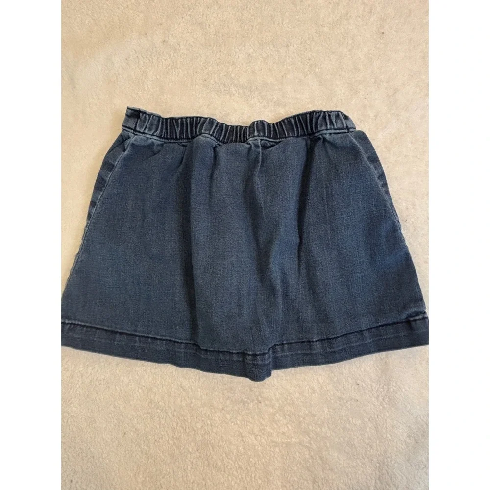 Gap Toddler Girls Blue Denim Pleated Skirt Elastic Waist Size 3 Years 3T 975105